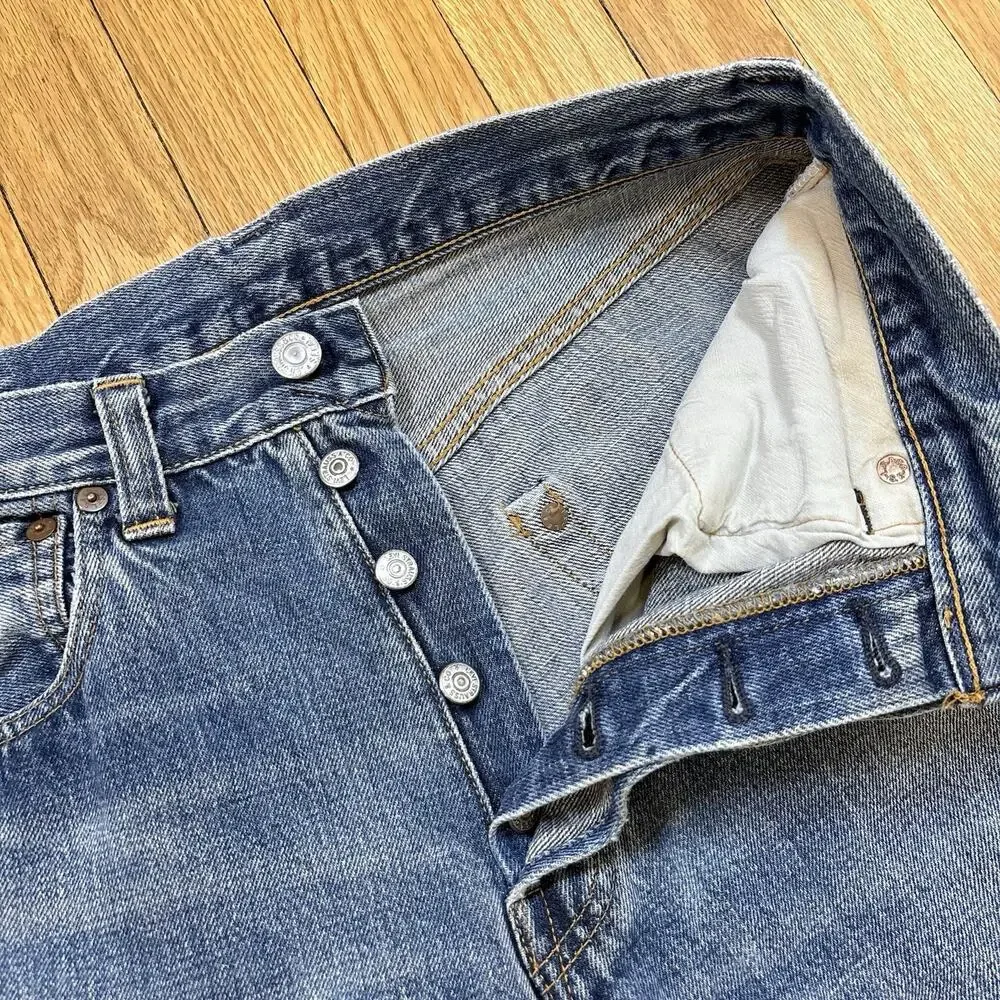 VTG Levis 1947 Jeans 501 LVC Size 33x36 (Fits 28x29) USA Valencia Selvedge Denim